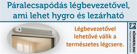 Pára és penész problémák megelőzése légbevezetővel