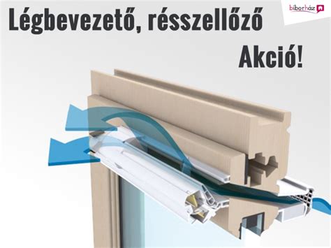 Ablakba építhető légbevezető