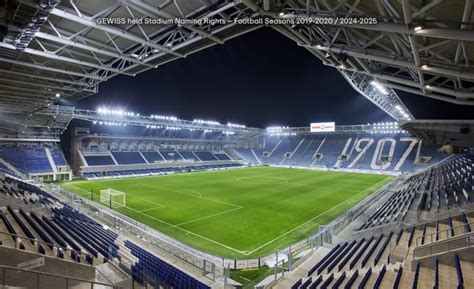 A Gewiss Stadium látképe Bergamo városában