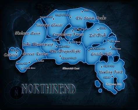 Northrend térképe