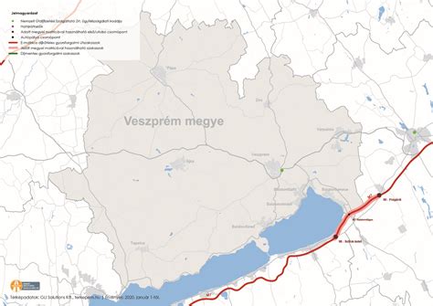 Veszprém megyei labdarúgó térkép