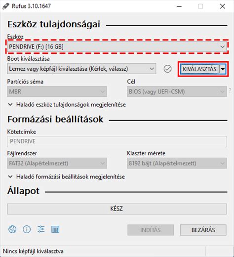 Rufus felülete és beállításai