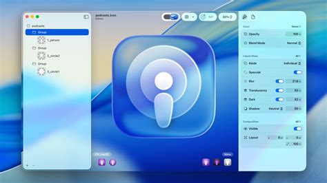 Apple Liquid Glass design illusztráció