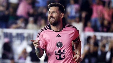 Lionel Messi az Inter Miami mezében ünnepli gólját