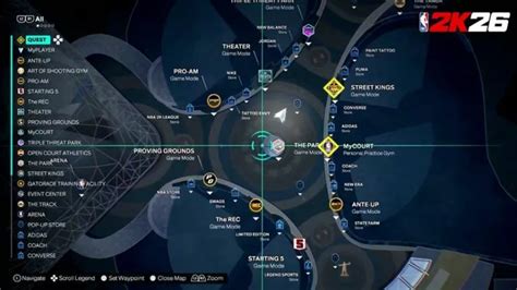 NBA 2K26 The City Map