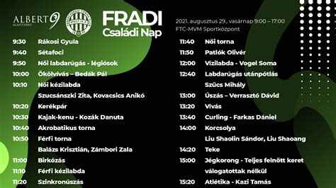 Családi programok a Fradi Családi Napon