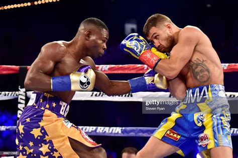 Vasyl Lomachenko és Guillermo Rigondeaux a mérkőzésen