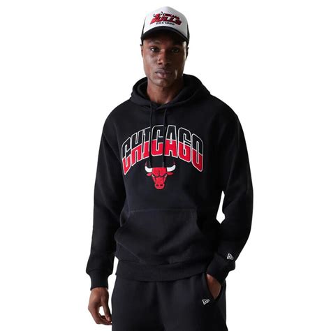 Férfi Chicago Bulls kapucnis pulóver New Era logóval