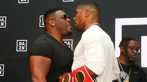 Jarrell Miller és Anthony Joshua összetűzése a sajtótájékoztatón