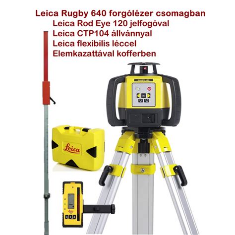Leica Rugby forgólézer család áttekintése