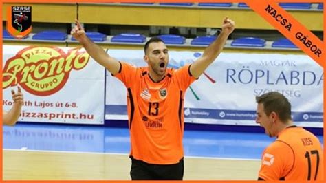 Nacsa Gábor fiatalon röplabdázás közben