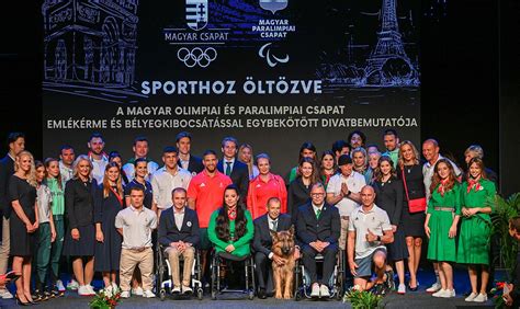 Magyar olimpikonok egy korábbi eredményhirdetésen