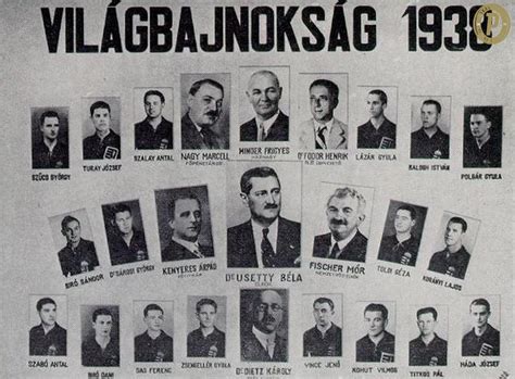 Az 1938-as magyar válogatott csapatképe a világbajnoki döntő előtt