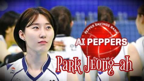 Park Jeong-ah portréja röplabda mezben