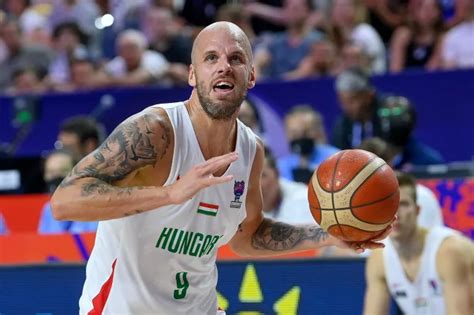 Vojvoda Dávid kosárlabdázik