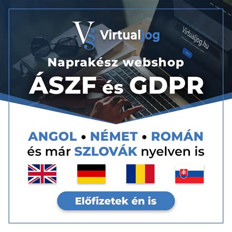 A GDPR és az Info. tv. logói, jogi dokumentumok