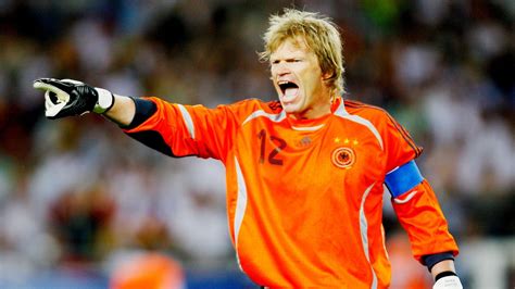 Oliver Kahn fiatalként a kapuban