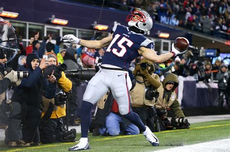 Chris Hogan ünnepli touchdownját a Patriotsnél