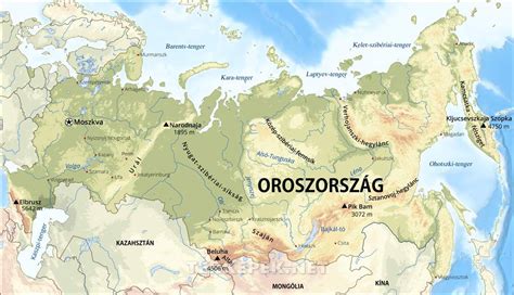 Oroszország jégkorong-régióinak térképe