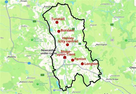 A modern Stoke-on-Trent gazdaságát bemutató diagram