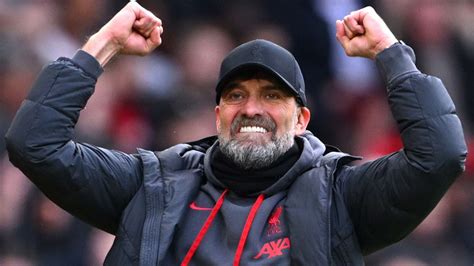 Jurgen Klopp és a Liverpool játékosok ünneplése