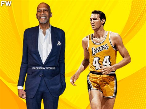 Jerry West és Kareem Abdul-Jabbar a 75. NBA-szezon ünnepségén