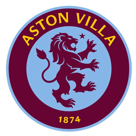 Aston Villa FC logója a Villa Park stadion előtt