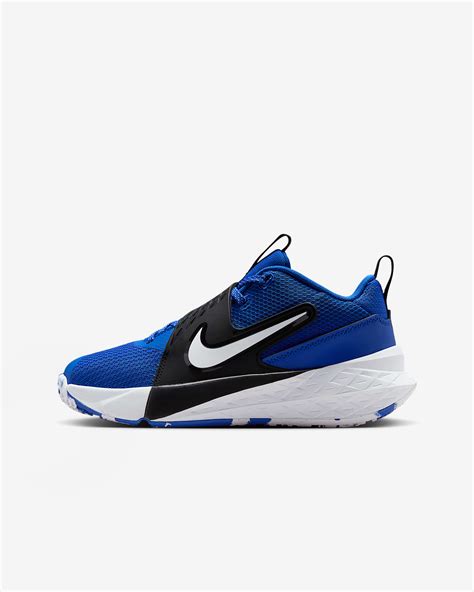 Nike Team Hustle D gyerek kosárlabdacipő fehér színben