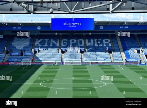 A King Power Stadium látképe egy mérkőzés során