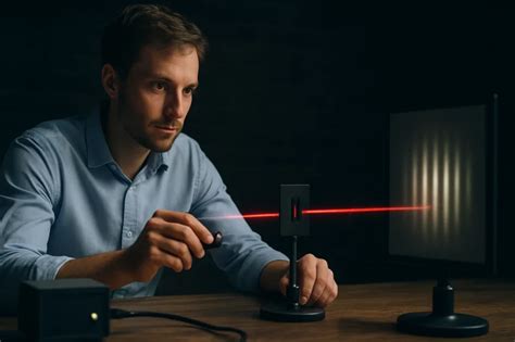 A kvantummechanikai kétréses kísérlet beállítása detektorokkal