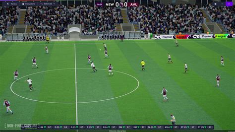 Football Manager menedzsment és taktikai felület