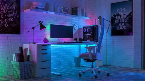 Modern gamer szoba berendezése