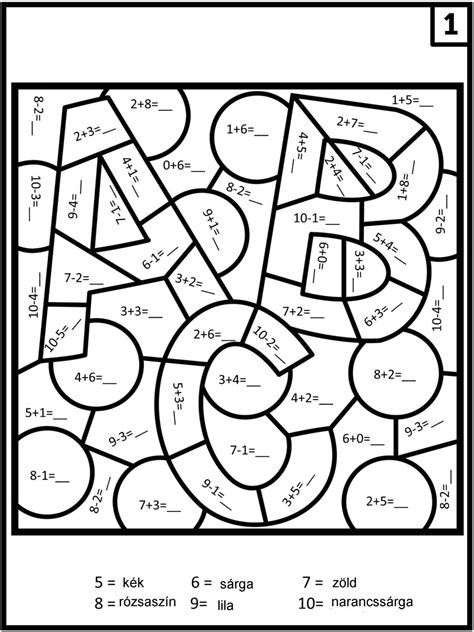 Színezős feladatok törtekkel