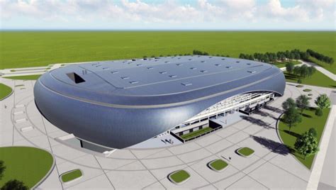 Magyarországi sportcsarnok vagy stadion panorámaképe