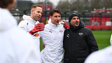 Willi Orbán és Gulácsi Péter együtt az RB Leipzig edzésén