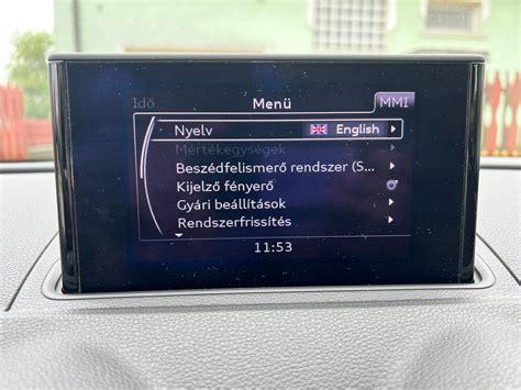 Részletes mérnöki menü beállítások