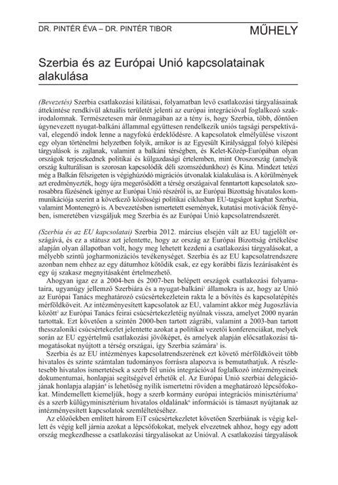 Szerbia és az Európai Unió: csatlakozási tárgyalások