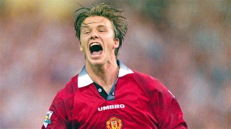 Fiatal David Beckham a Manchester United ifjúsági csapatában