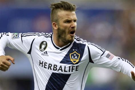 David Beckham az Los Angeles Galaxy csapatkapitányaként