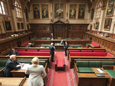 Brit parlament és a politikai viták illusztrációja