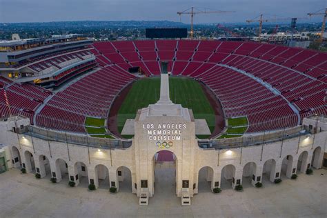 A Los Angeles Memorial Coliseum látképe Pro Bowl mérkőzés közben