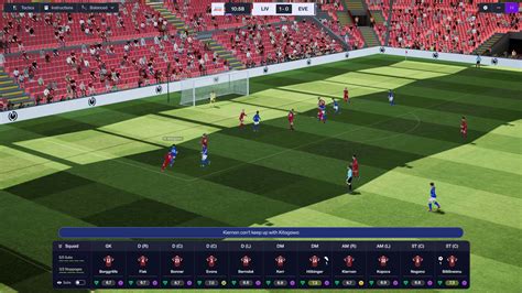 Football Manager 3D meccsmotor animációk és játékosmozgás