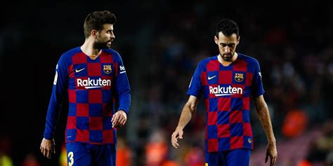 Gerard Piqué és Sergio Busquets a Barcelona mezében