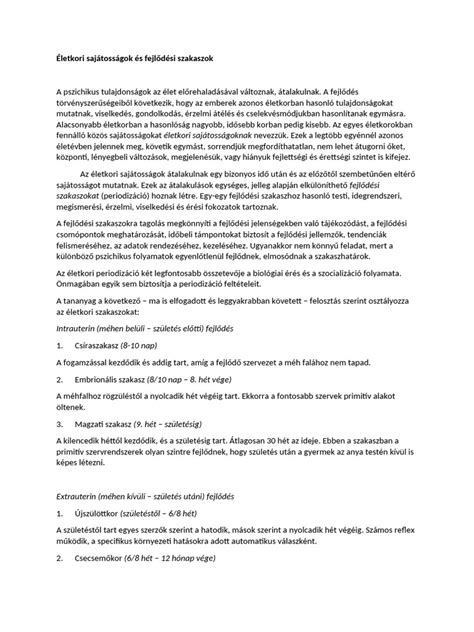 Életkori sajátosságok a kézilabda edzésben