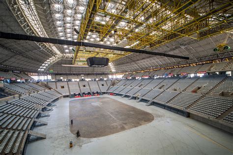 A Palau Sant Jordi impozáns belső nézőtere