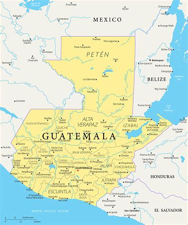 Guatemala politikai térképe
