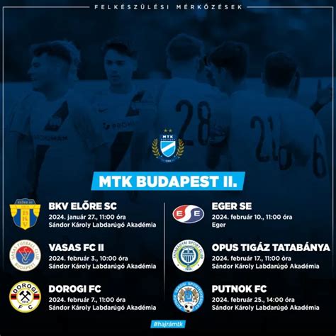 Az MTK labdarúgócsapatának felkészülési mérkőzése