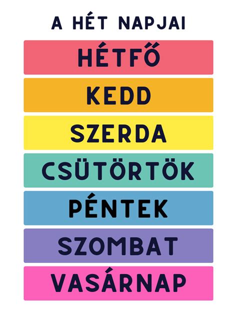 Hét napjai vonat