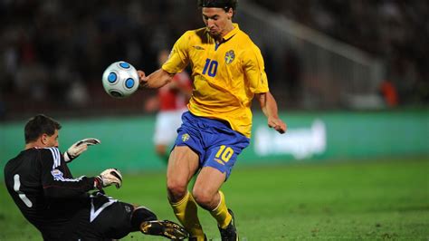 Zlatan Ibrahimovic gólöröme 2009-ben a Puskás Arénában