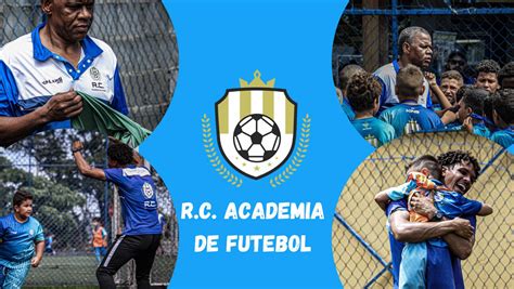 A Carvalho Academia de Futebol logója és fiatal játékosok edzésen